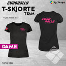 Eurorally TEAM t-shirt lady, sort/rosa