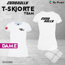 Eurorally TEAM t-shirt lady, hvit