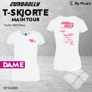Eurorally Main Tour dame t-shirt, hvit/rosa