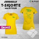 Eurorally Brazilian Tour dame t-shirt, gul