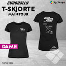 Eurorally Main Tour t-shirt lady, sort