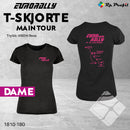 Eurorally Main Tour dame t-shirt, sort/rosa