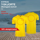 Fashion t-skjorte Kypros, gul