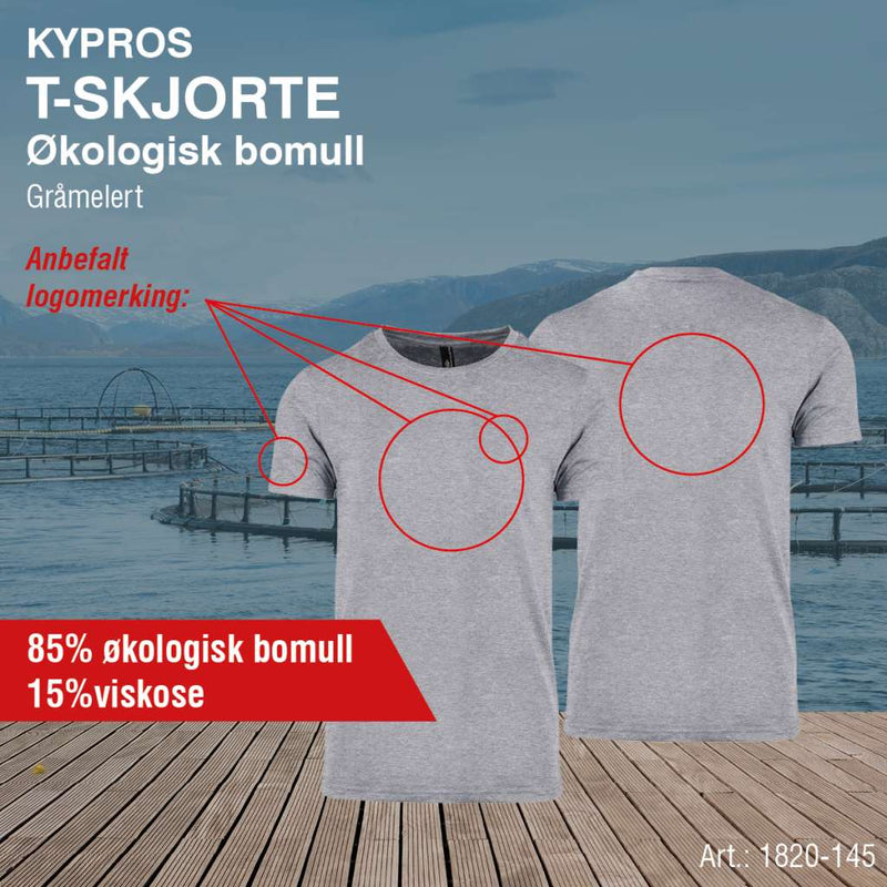 Fashion t-skjorte Kypros, gråmelert
