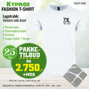 25 stk Fashion t-skjorte - Kypros, hvit