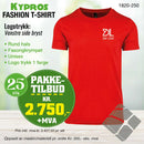 25 stk Fashion t-skjorte - Kypros, rød