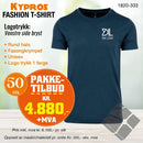 50 stk Fashion t-skjorte - Kypros, petrol blue