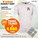 50 stk Fashion t-skjorte - Kypros, aske blend