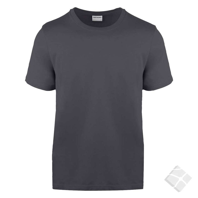 GOTS organic T-skjorte, antrasitt