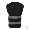 Trenings/refleksvest Flen, sort - 20 stk