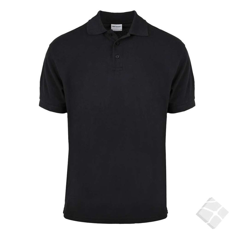 GOTS organic poloskjorte, sort