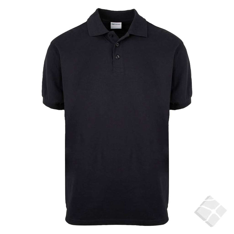 GOTS organic - stretch polo, sort