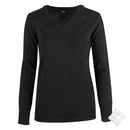Finstrikket pullover - Louisiana lady, sort
