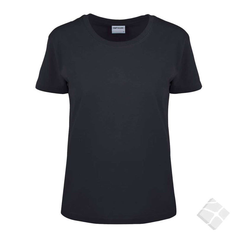 GOTS organic T-skjorte (D), sort