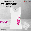 Eurorally tanktopp RALLY til dame, hvit/rosa
