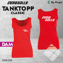 Eurorally klassisk tanktopp til dame, rød