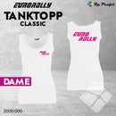 Eurorally klassisk tanktopp til dame, hvit/rosa