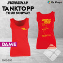 Eurorally Norway tour singlet til dame, rød