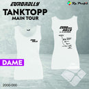 Eurorally Tanktopp MAIN TOUR til dame, hvit