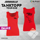 Eurorally Tanktopp TOUR ONE til dame, rød