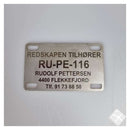 Teine & redskapsmerke m/4 hull, syrefast