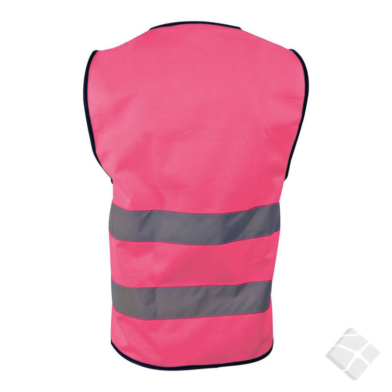 Trenings/refleksvest Flen, rosa - 10 stk