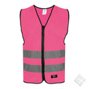 Trenings/refleksvest Flen, rosa - 10 stk
