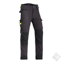 Arbeidsbukse i full stretch, Carpenter contrast, sort
