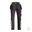Arbeidsbukse i full stretch, Carpenter contrast, sort