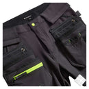 Arbeidsbukse i full stretch, Carpenter contrast, sort