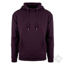 GOTS organic hettegenser, mørk vinrød