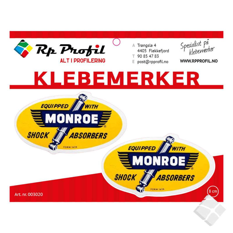 Monroe klassisk klebemerke