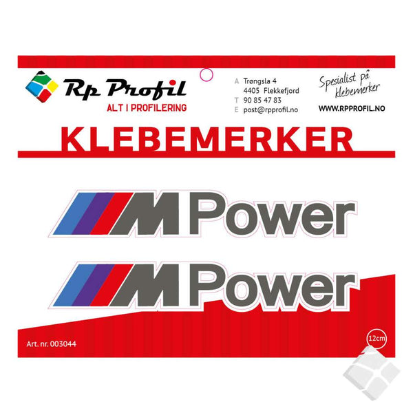 BMW M POWER som klebemerke