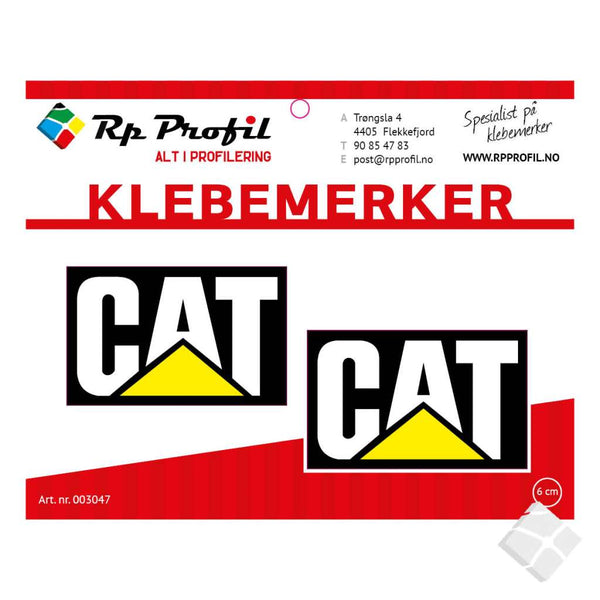 CAT emblem som klebemerke