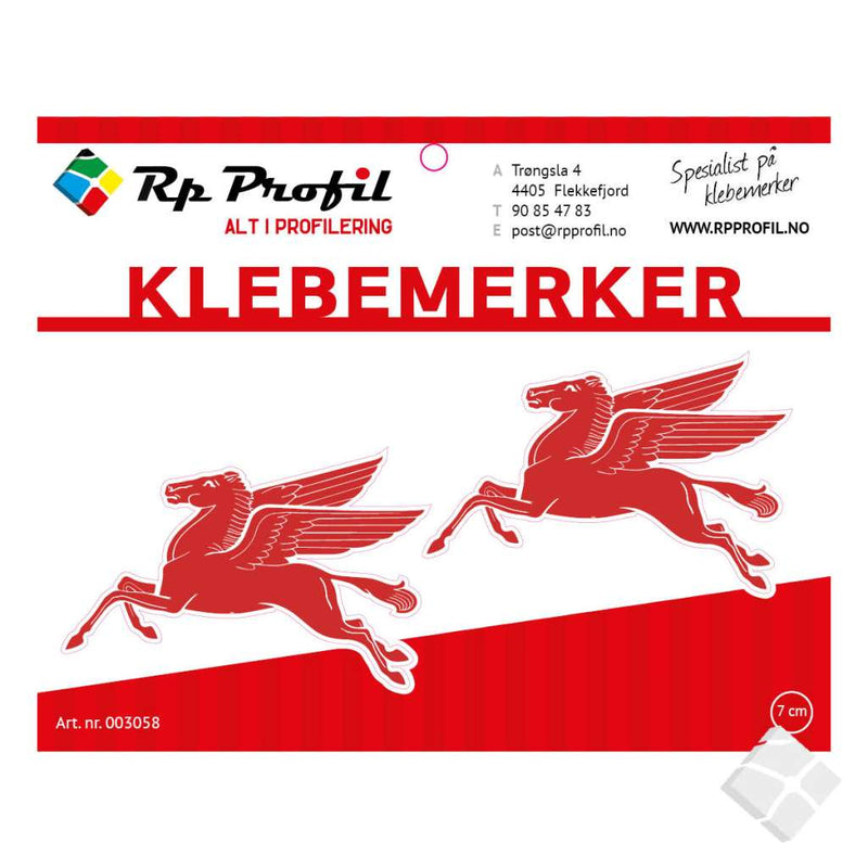 MOBIL old klassisk logo som klebemerke