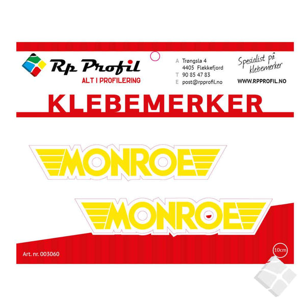 MONROE klassisk logo som klebemerke