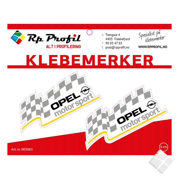 OPEL RACING som klebemerke