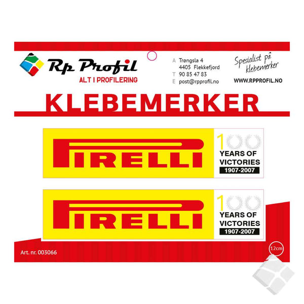 PIRELLI VICTORY som klebemerke