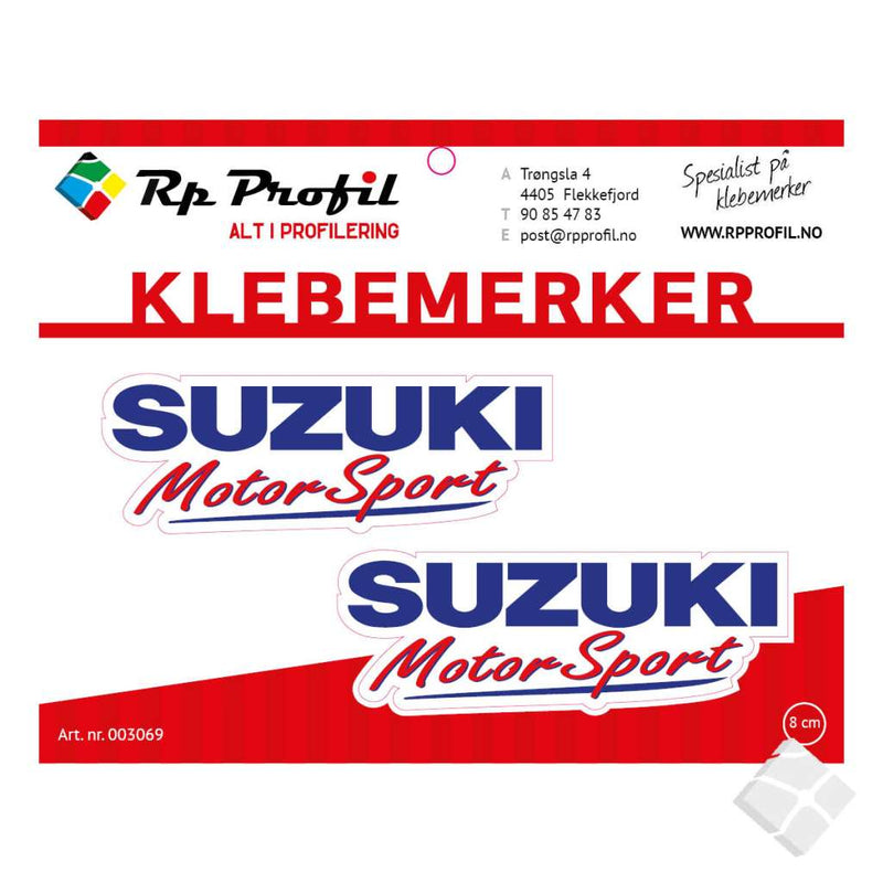 SUZUKI MOTORSPORT som klebemerke