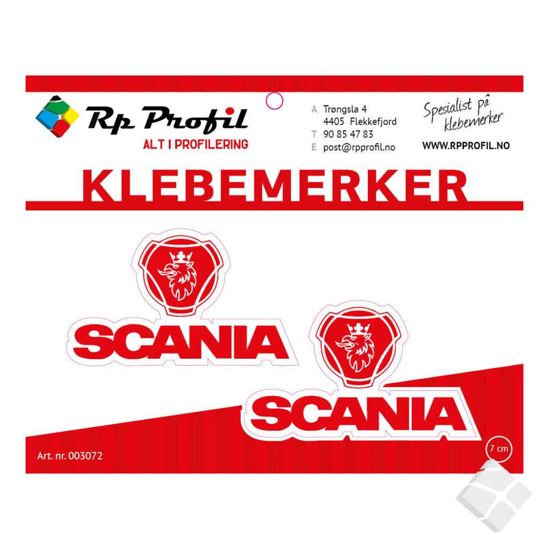 SCANIA som klebemerke