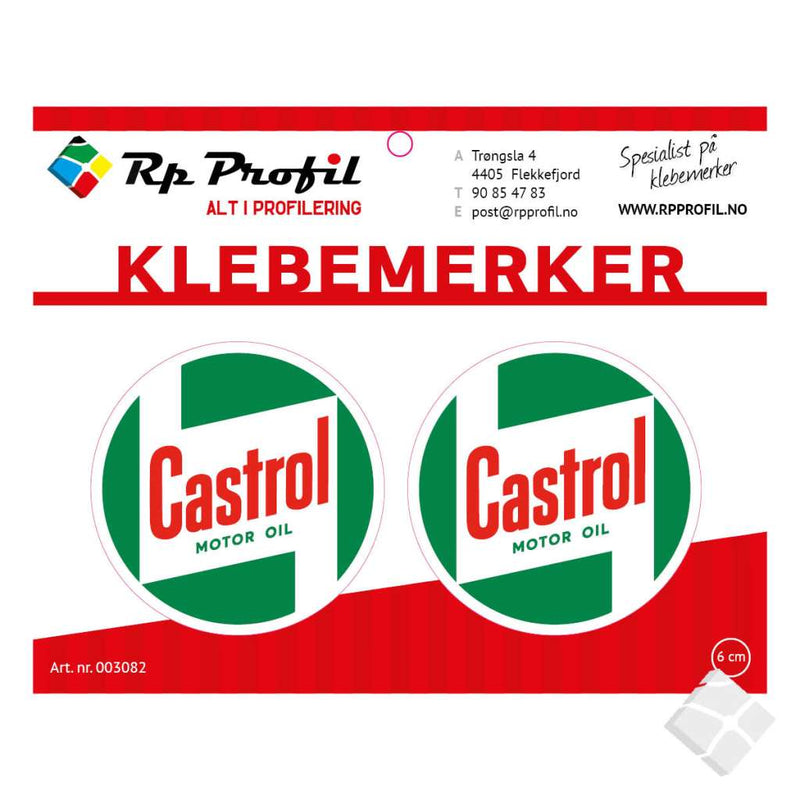 CASTROL KLASSISK LOGO som klebemerke