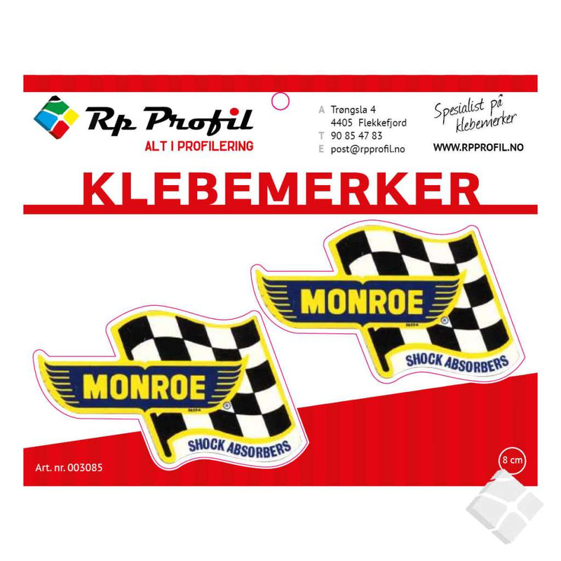 MONROE RACING "old blur " klebemerke