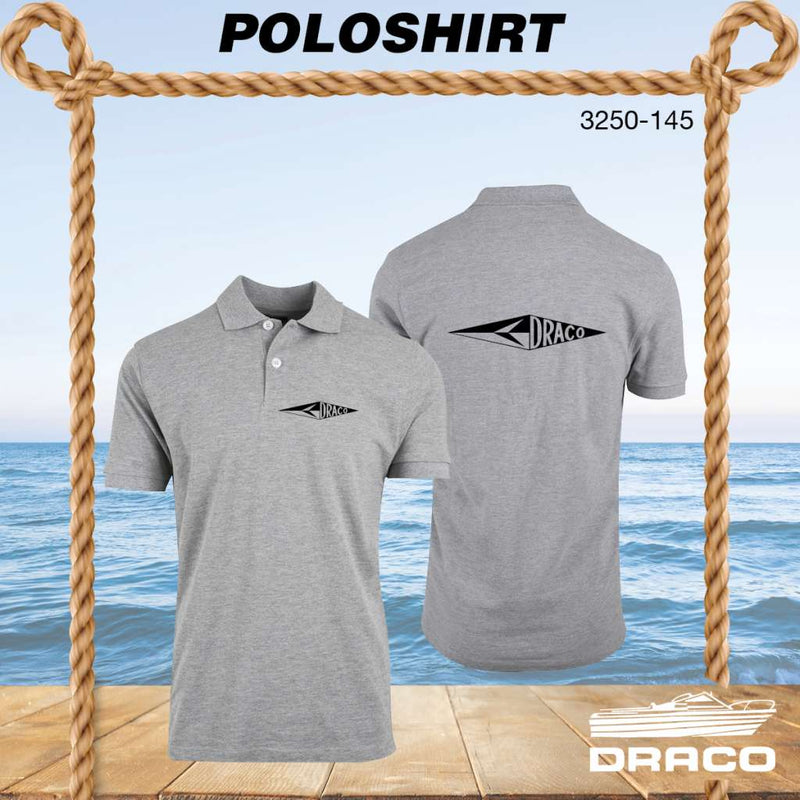 Draco team 1963 poloshirt, gråmelert