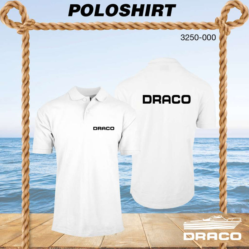 Draco team classic poloshirt, hvit