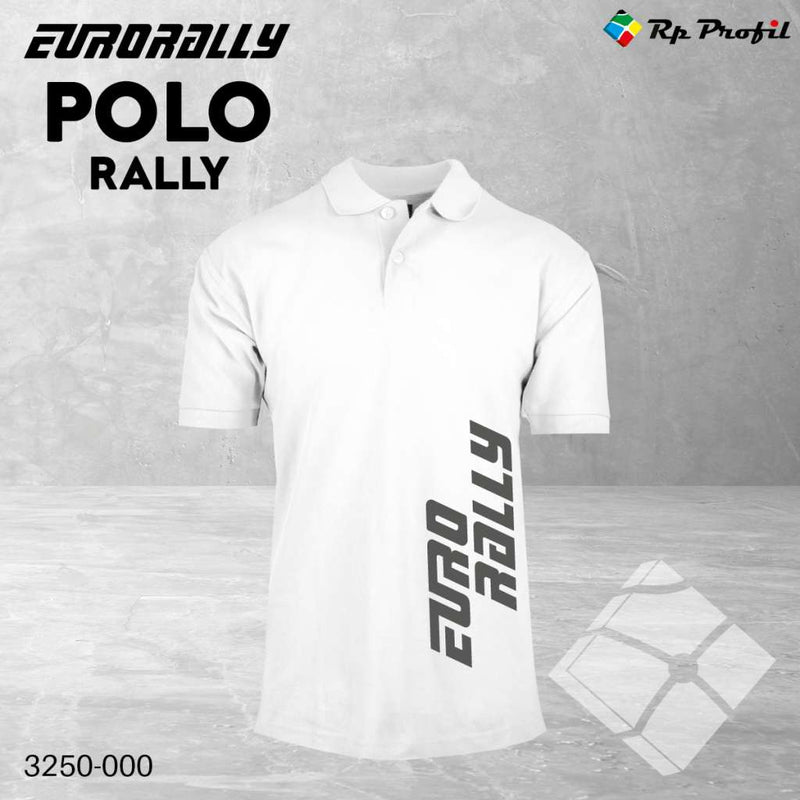 Eurorally poloshirt Rally, hvit
