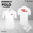 Eurorally klassisk poloshirt, hvit/rosa