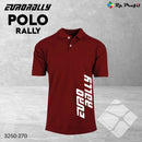 Eurorally poloshirt, kardinalrød
