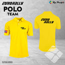 Eurorally team poloshirt, gul