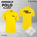 Eurorally klassisk poloshirt, gul