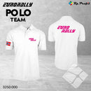 Eurorally Team poloskjorte, hvit/rosa